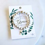Standard of Grace Bracelet White Howlite/Gold 7"