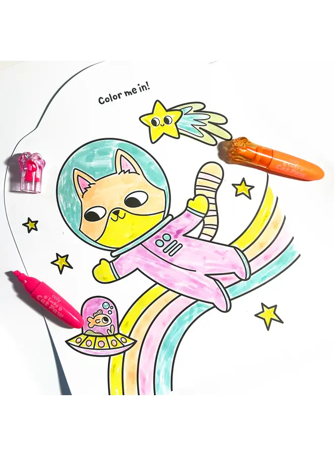 Lucky Cat Paw: Neon Highlighters - Berry Scent (Set of 6)