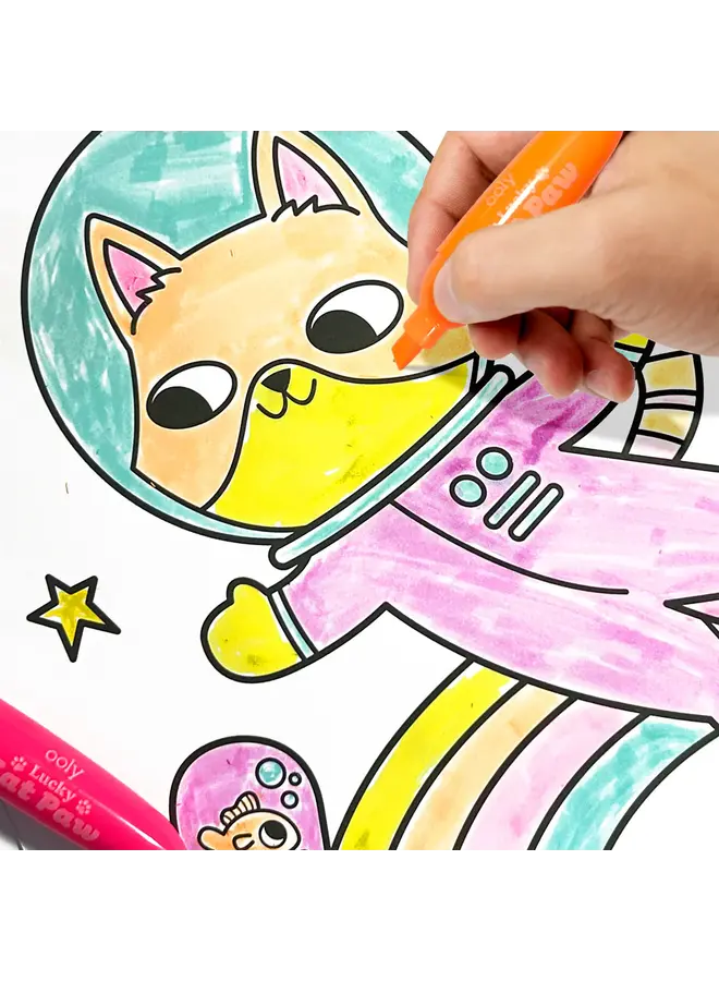 Lucky Cat Paw: Neon Highlighters - Berry Scent (Set of 6)