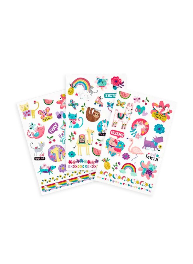 Tattoo Palooza Temporary Glitter Tattoo: Funtastic Friends