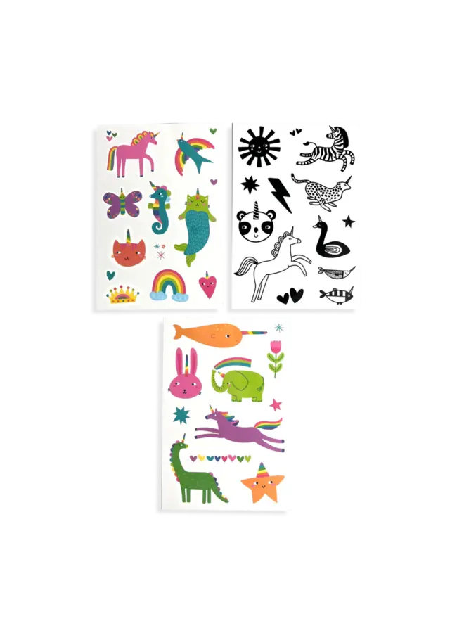 Mini Temporary Tattoos - Unicorn Party