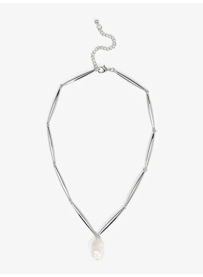 Baroque Pearl Pendant Short Necklace
