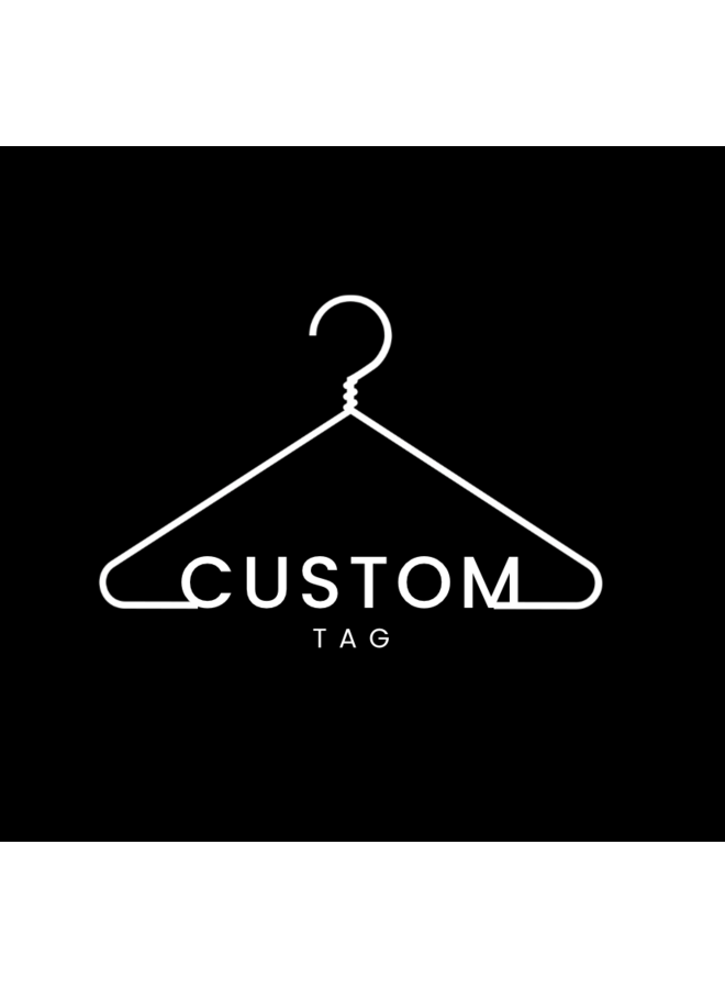 Custom Hanger Tags - 1 Dozen -