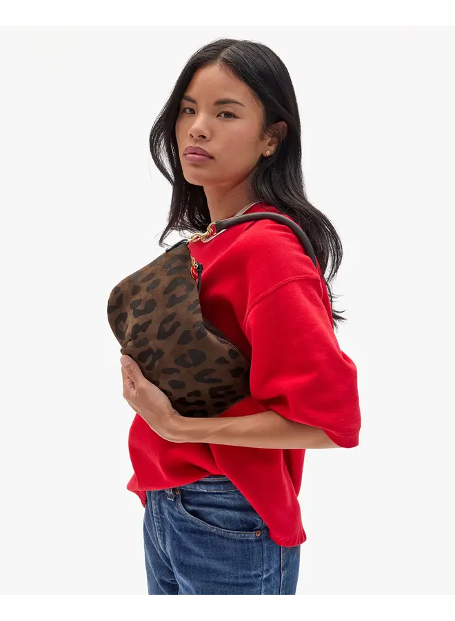 Petit Moyen Messenger - Pablo Cat Suede - Cocoa