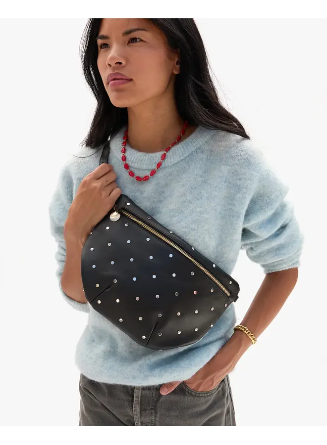 Grande Fanny - Natura with Allover Studs - black
