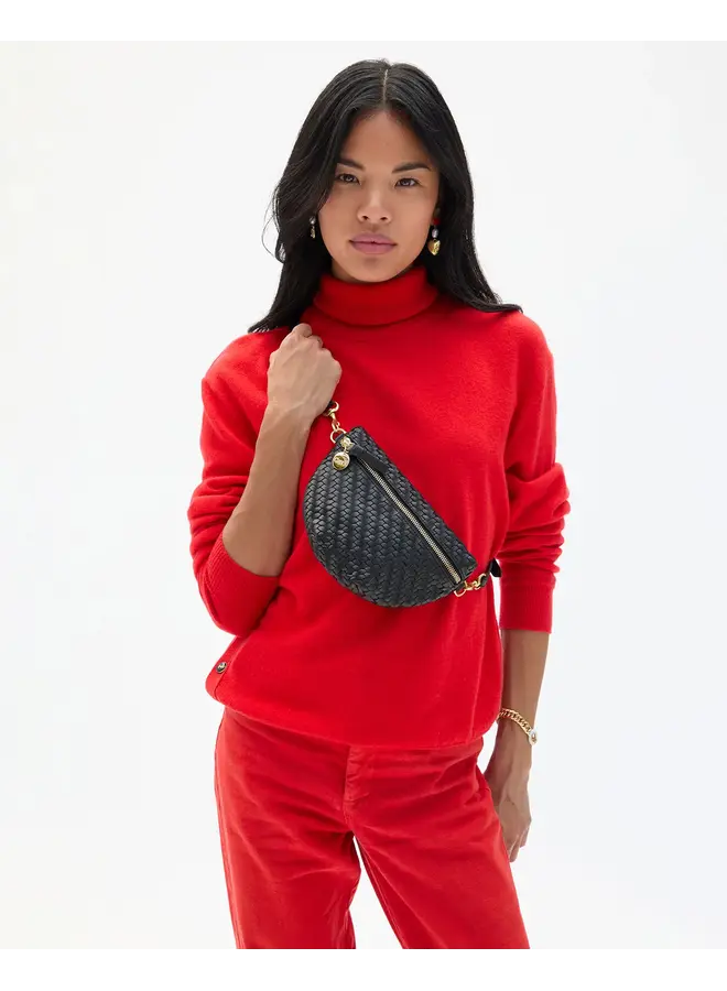 Petite Fanny- Woven Zig Zag - Black