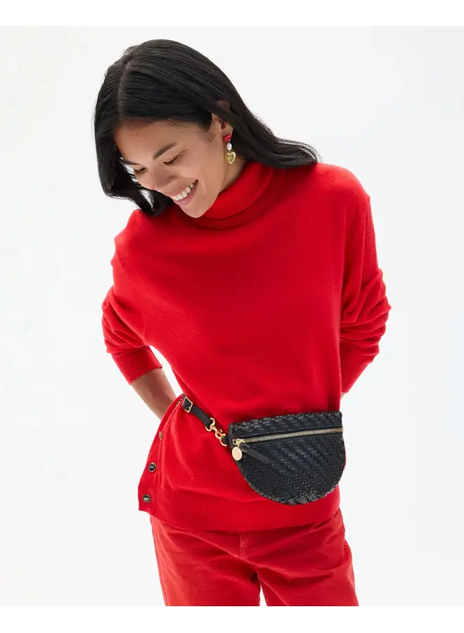 Petite Fanny- Woven Zig Zag - Black