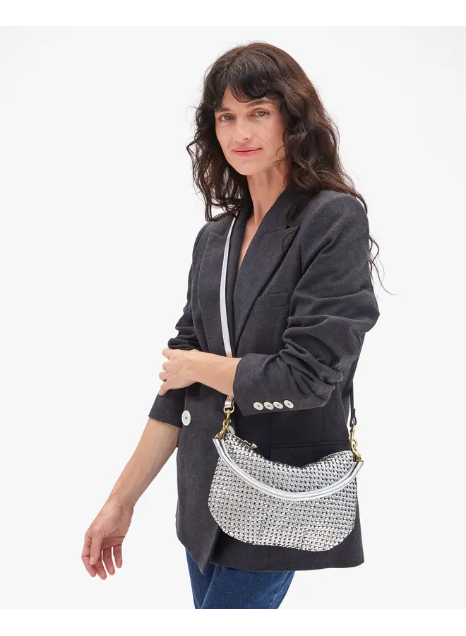 Petit Moyen Messenger - Woven Etoile - Silver