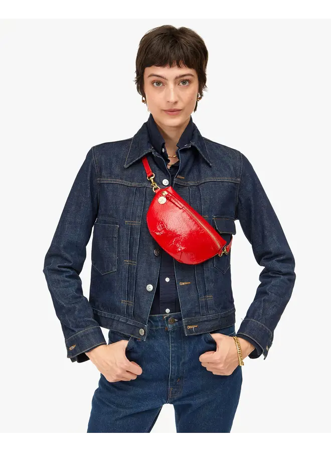 Petite Fanny - Pucker Patent - Super Red