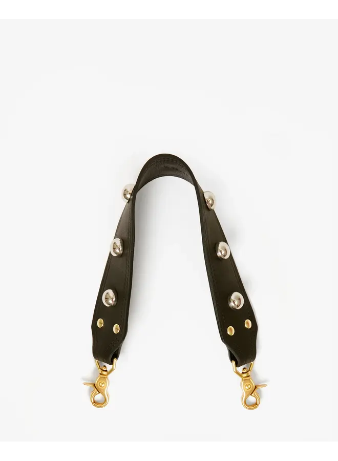Shoulder Strap - Naturelle with Studs - Black