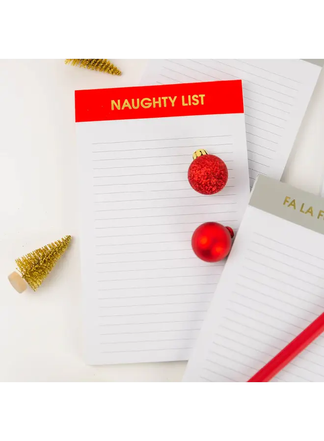 Naughty List Notepad