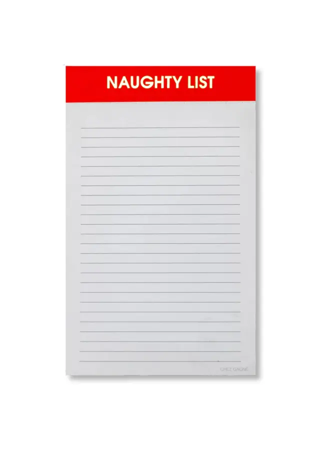 Naughty List Notepad