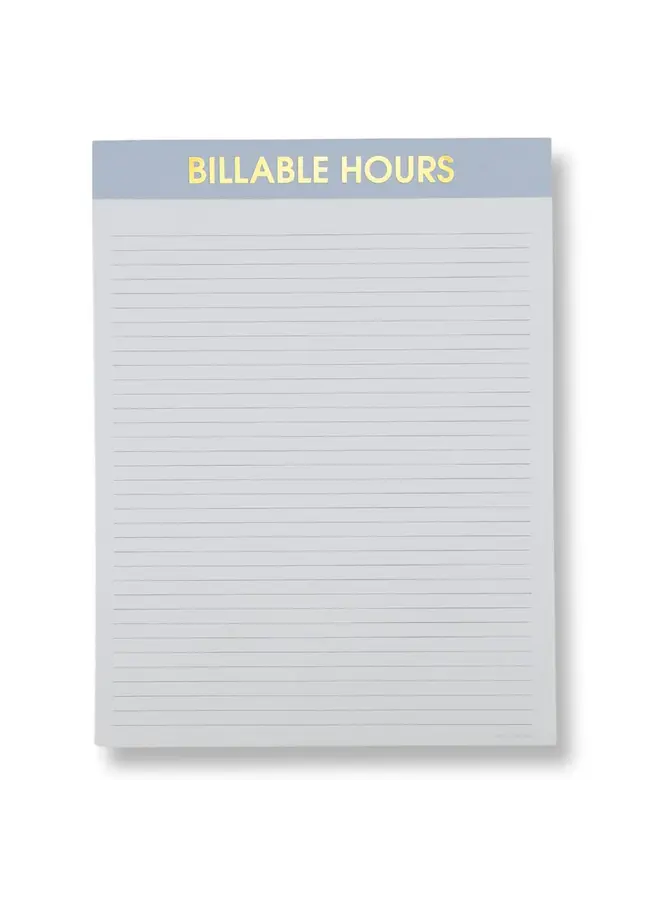 Billable Hours Large Memo Notepad