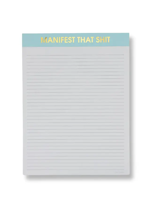 Manifest That Shit Large Memo Notepad