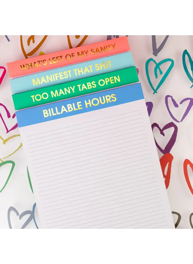 Too Many Tabs Open Large Memo Notepad
