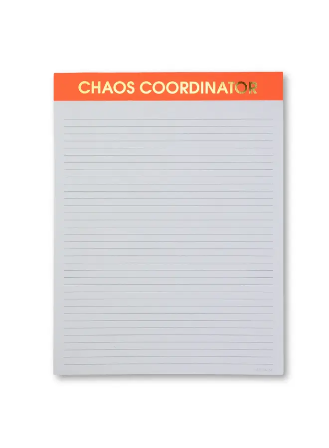 Chaos Coordinator Large Memo Notepad