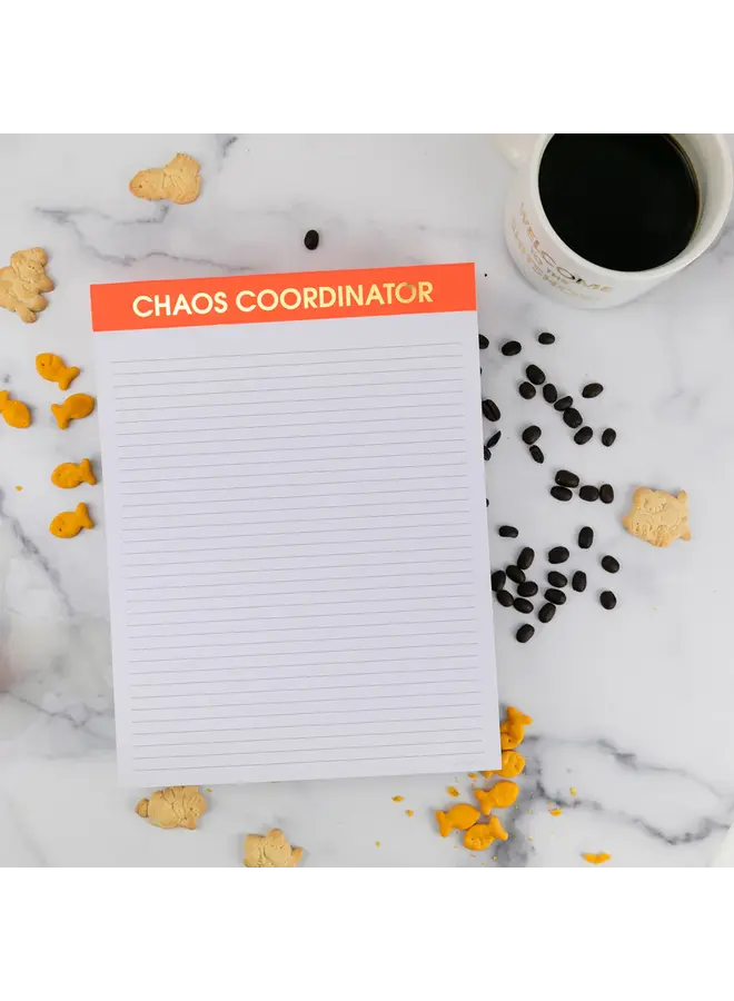 Chaos Coordinator Large Memo Notepad