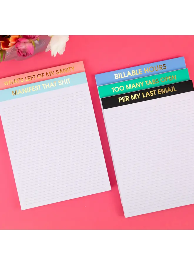 Per My Last Email Large Memo Notepad