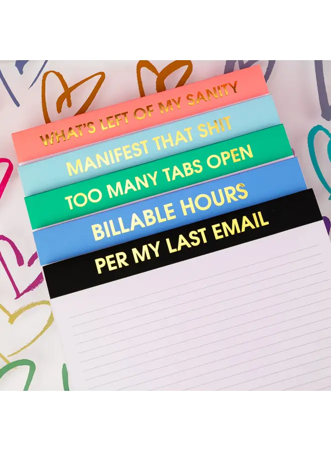 Per My Last Email Large Memo Notepad