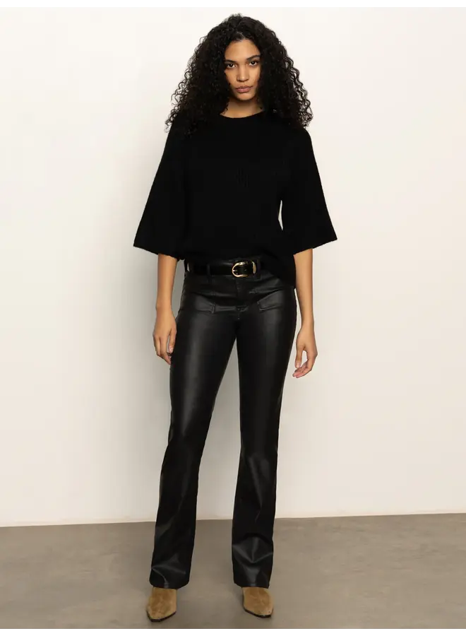 Ribbed Sweater Tee -