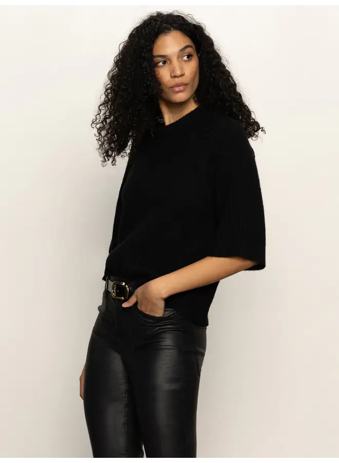 Ribbed Sweater Tee -