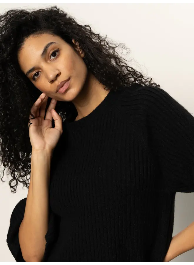 Ribbed Sweater Tee -