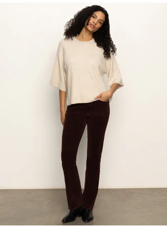 Ribbed Sweater Tee -