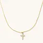 Crystal Cross Necklace- Waterproof