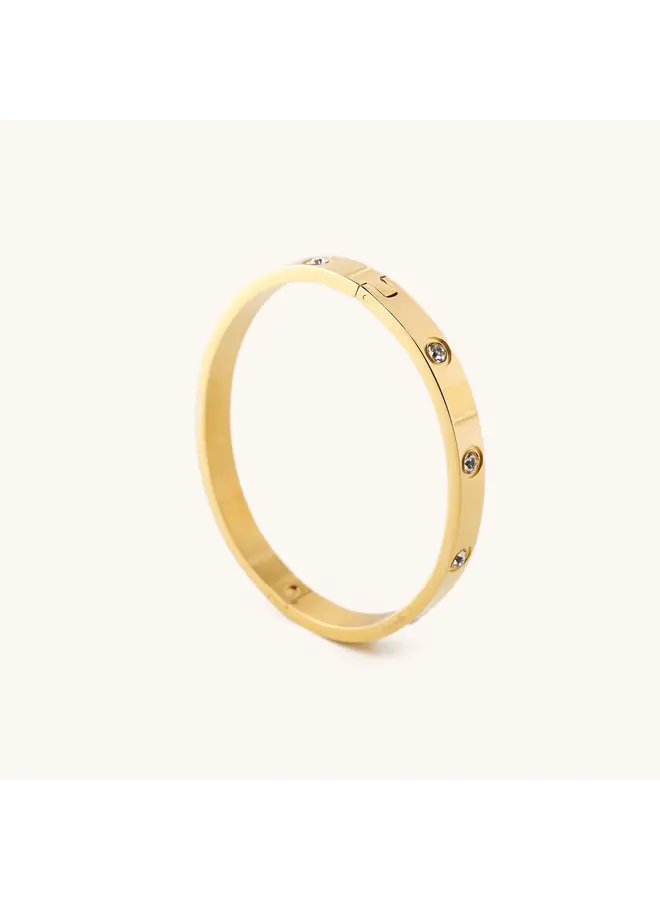 Corinne Gold Bangle Bracelet