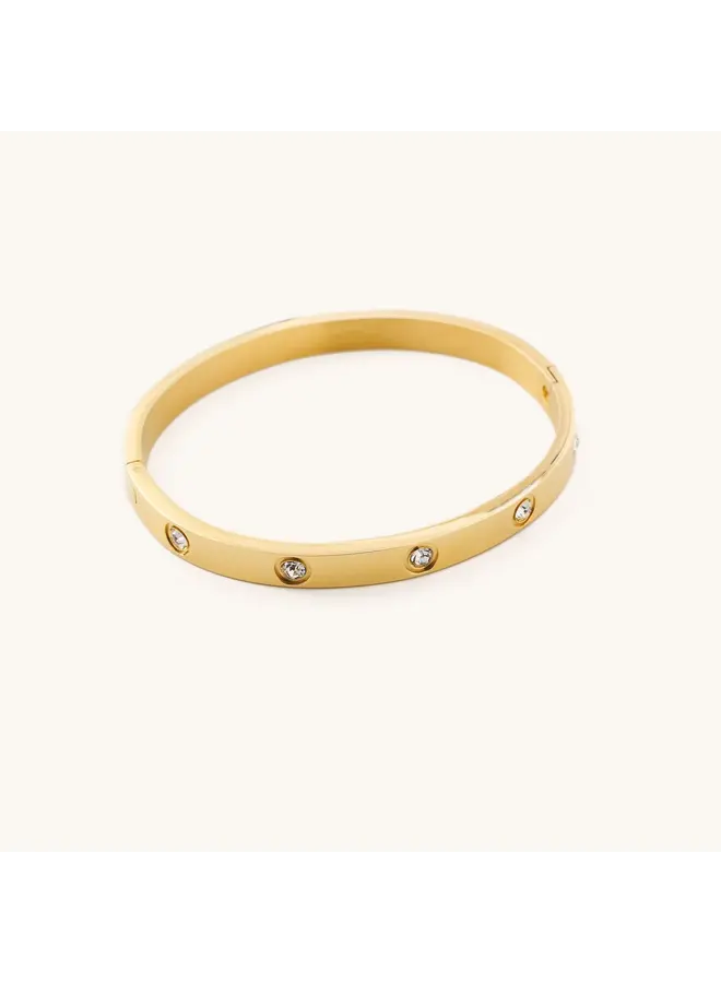 Corinne Gold Bangle Bracelet