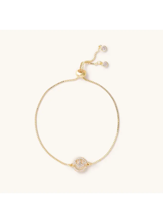 Gold Smile Slider Bracelet