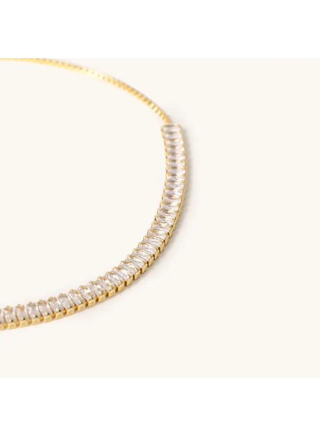 Baguette Crystal Slider Bracelet