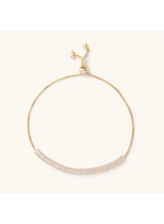 Baguette Crystal Slider Bracelet