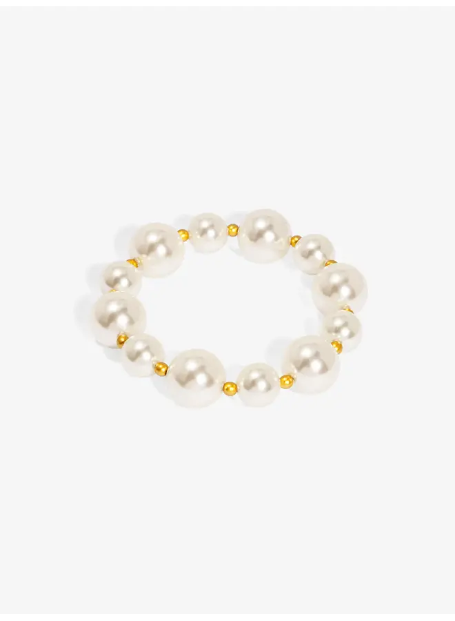 Stretch Bracelet -  Assorted Pearls