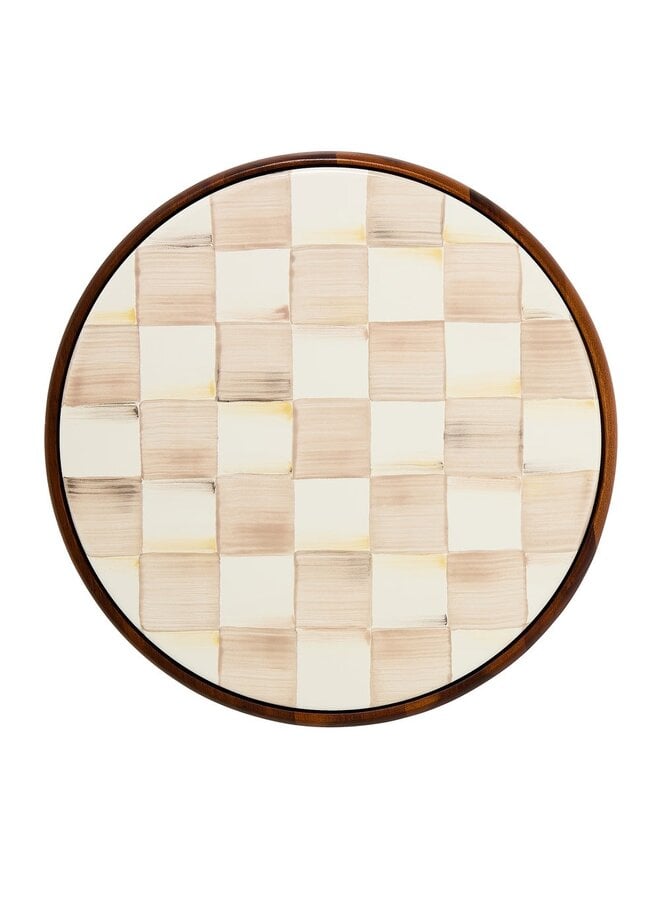 Mocha Check Large Trivet