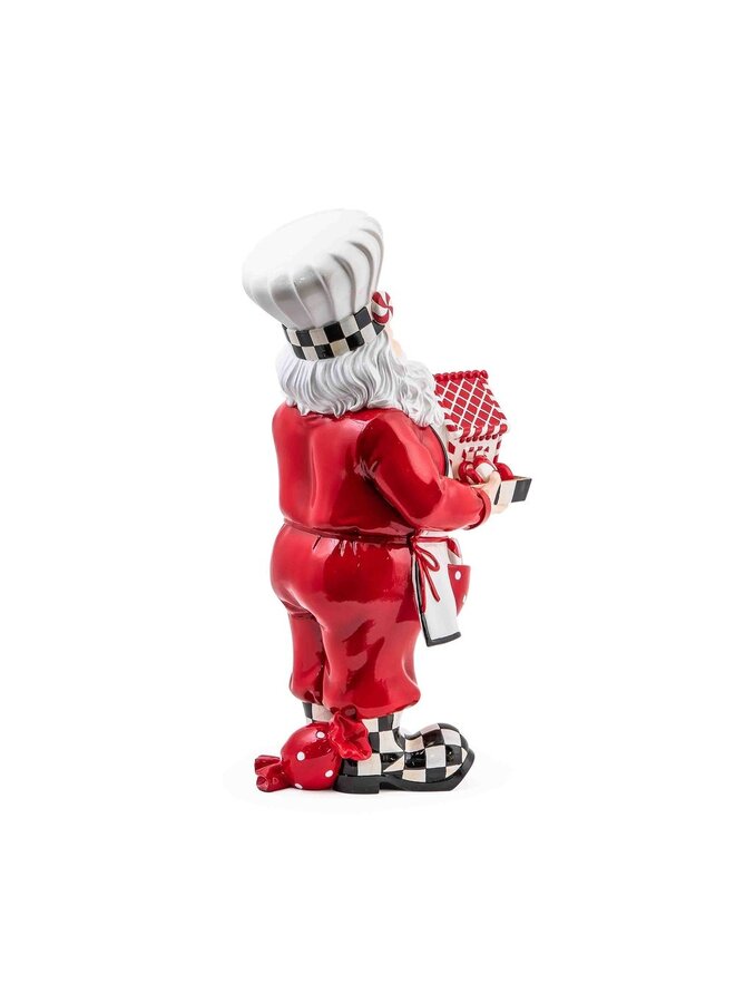 Peppermint Chef Santa Figure