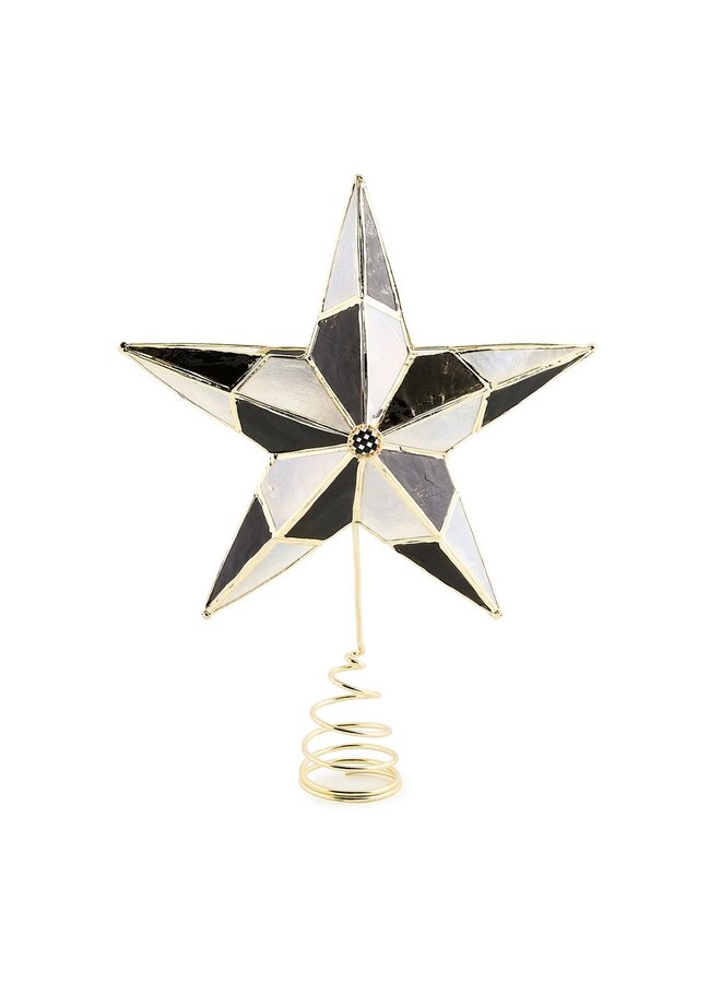 Courtly Capiz Star Tree Topper
