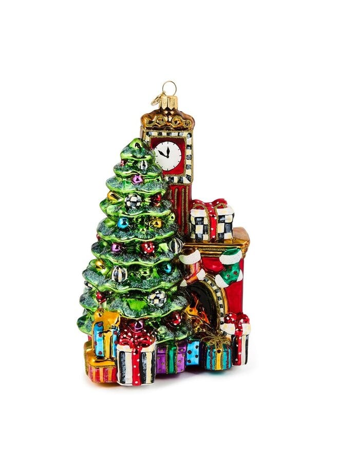 Fireplace Glass Ornament