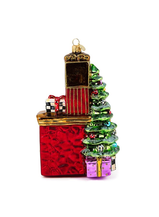 Fireplace Glass Ornament