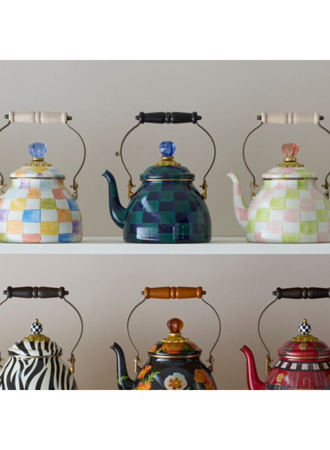 Juniper Check 2 Quart Tea Kettle