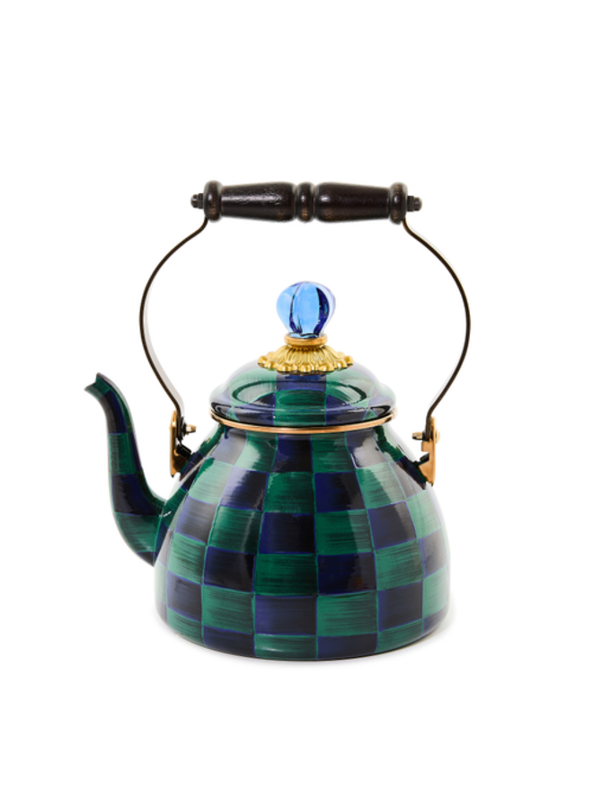 Juniper Check 2 Quart Tea Kettle