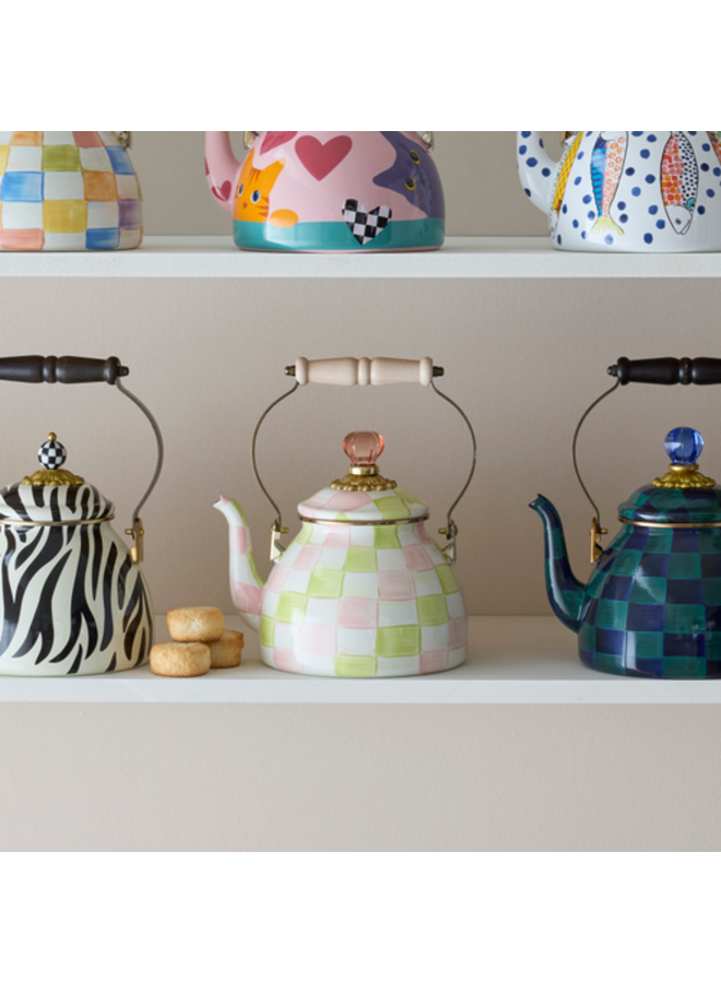 Palm Beach Check 2 Quart Tea Kettle