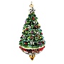 Tree Spinning Top Glass Ornament