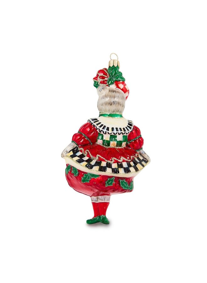 Check It Out Miss Kitty Glass Ornament