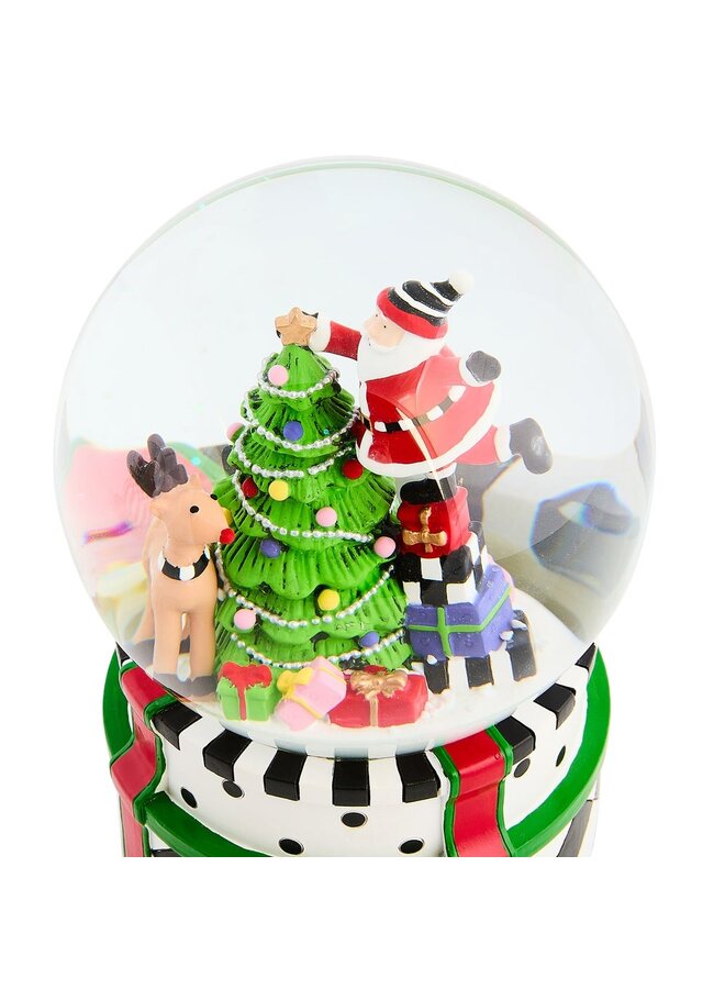 Santa & Rudolph Snow Globe