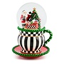 Check It Out Teacup Snow Globe