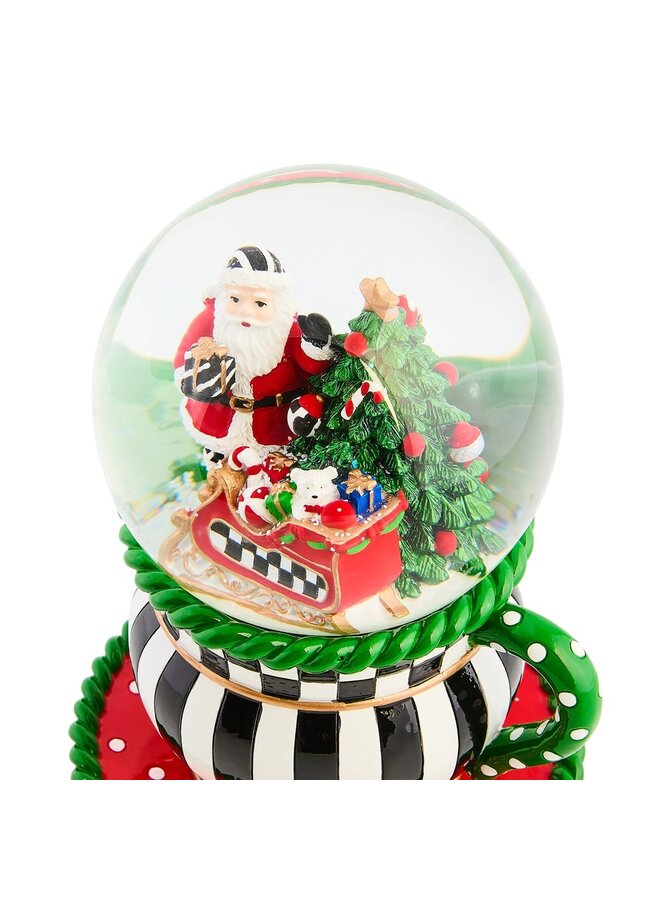 Check It Out Teacup Snow Globe