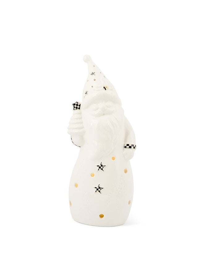 Courtly Noel Illuminated Santa