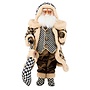 Gingerbread Fabric Santa