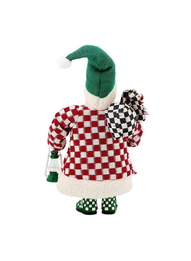 Check It Out Small Fabric Santa